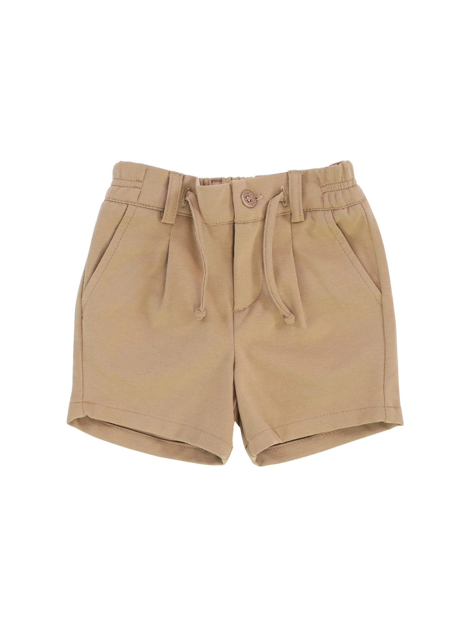 Shorts cammello con coulisse