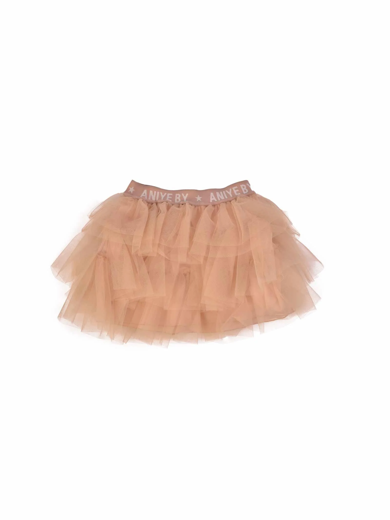 Gonna in tulle beige