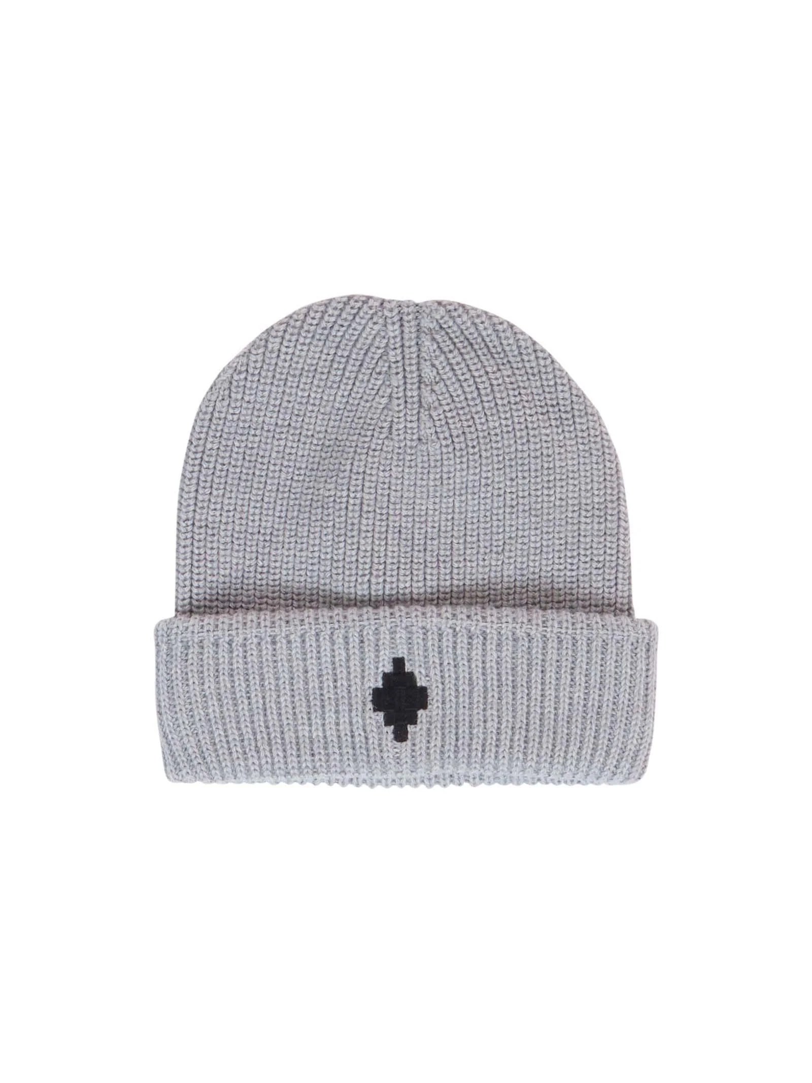 Cappello County of Milan grigio a coste con logo iconico ricamato