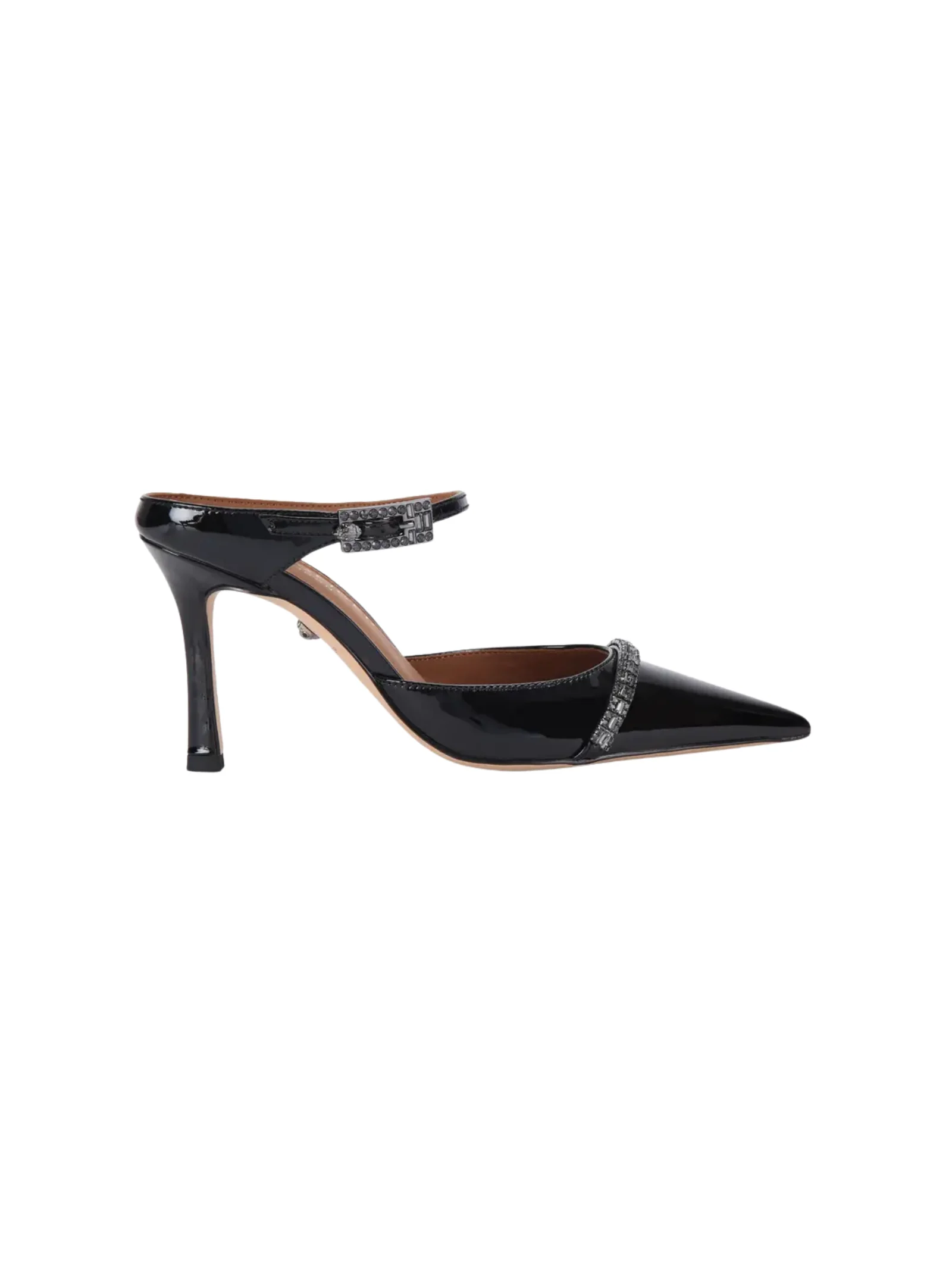 Decolleté Kurt Geiger nero con strass