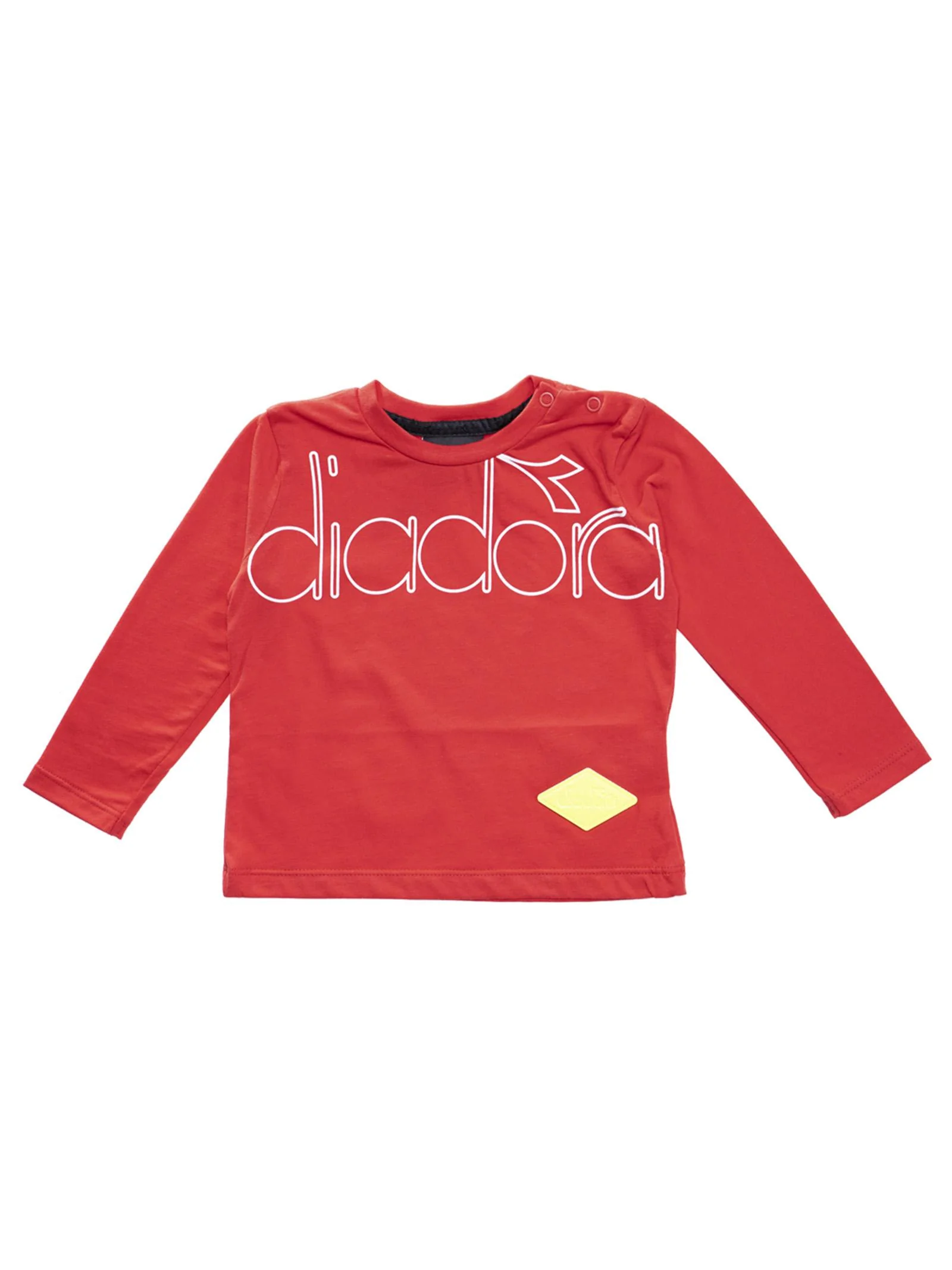T-shirt rossa logo Diadora