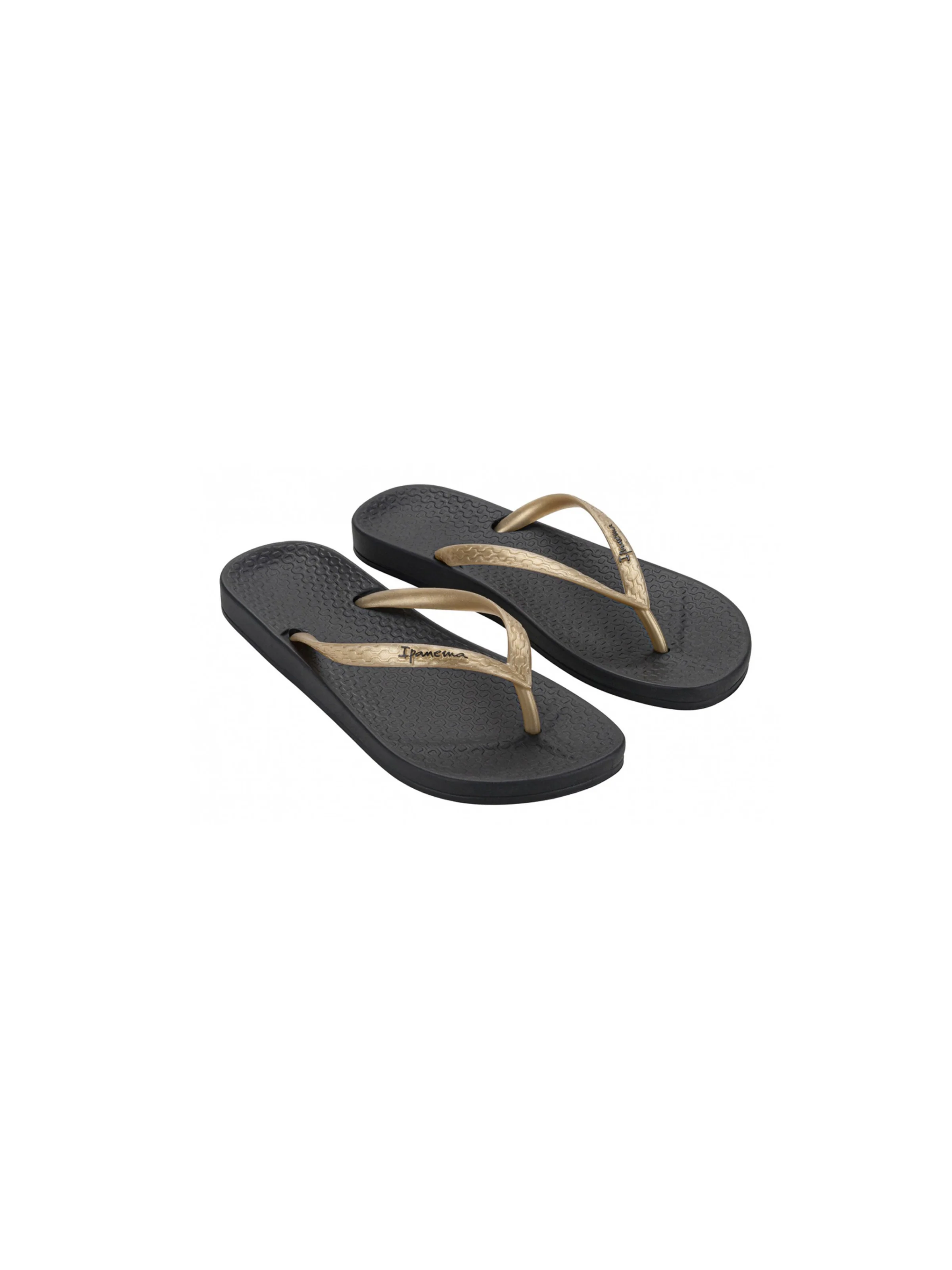 Infradito " Anatomica Tan" Ipanema nero e oro