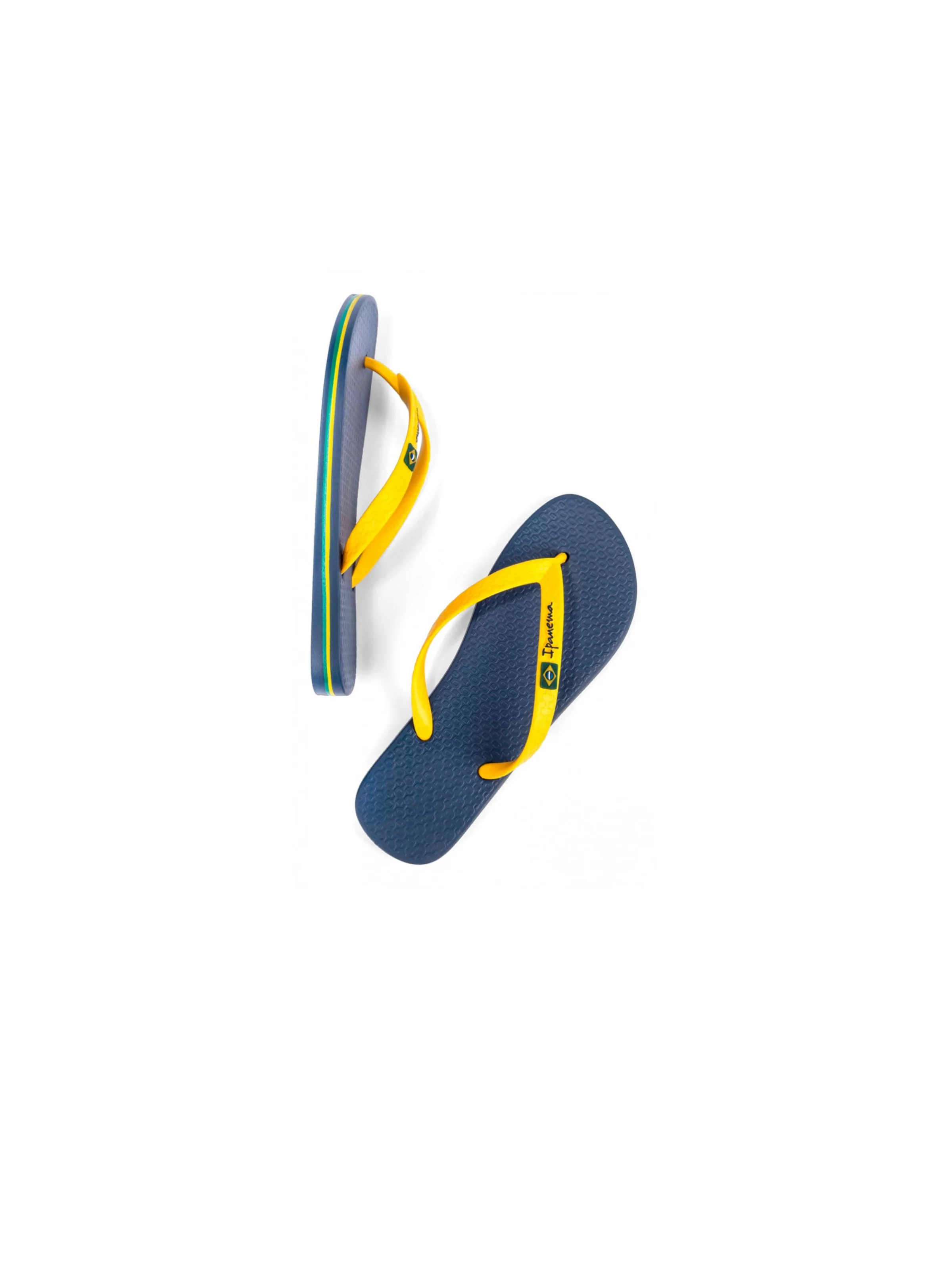 Infradito "Clas Brasil II" Ipanema blu con inserti gialli - Image 2