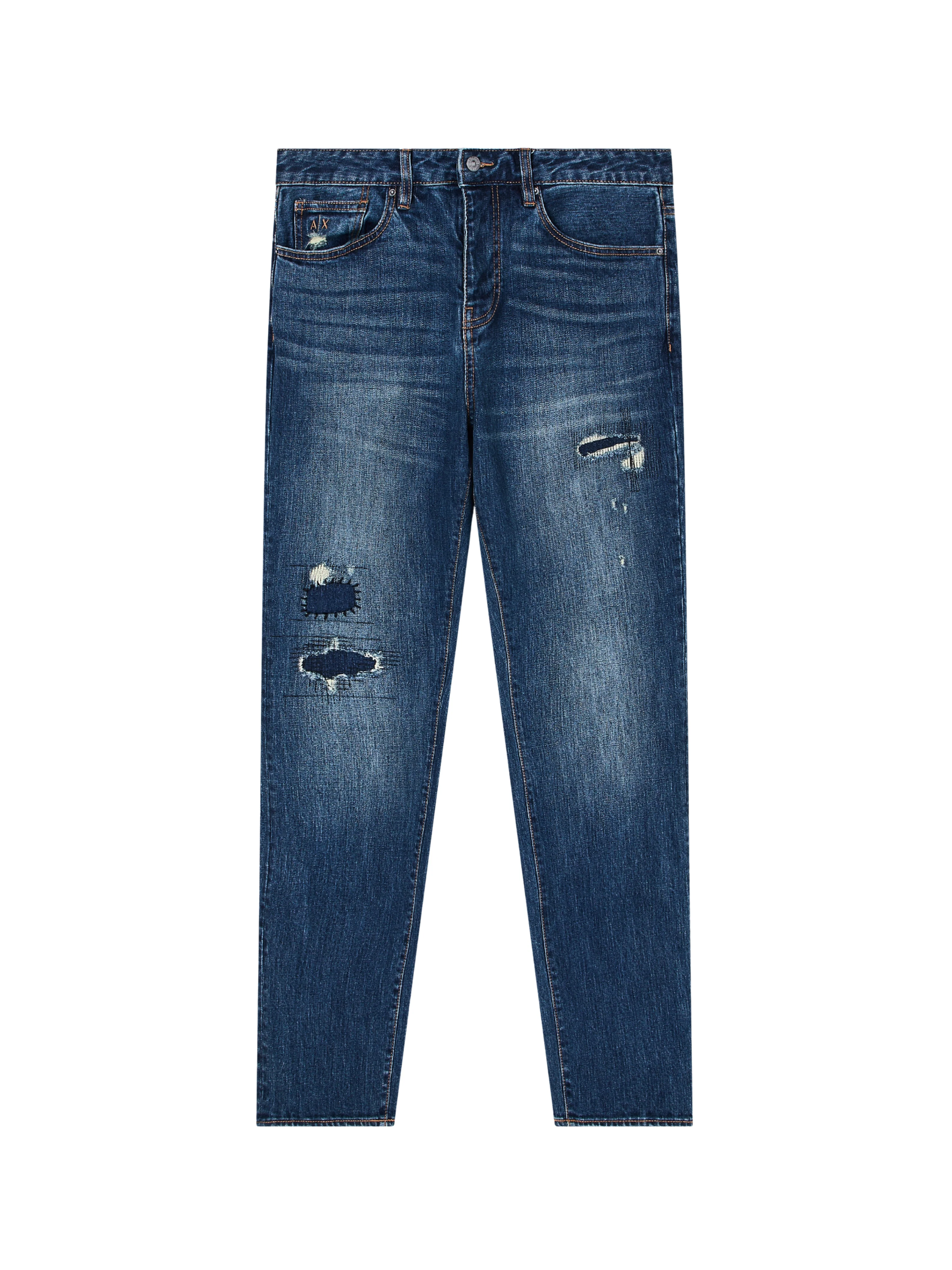Jeans slim fit Armani Exchange blu in denim stretch