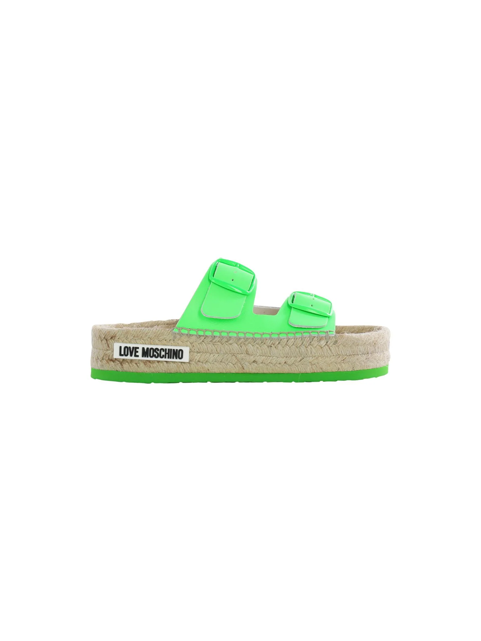 Sabot espadrillas verde fluo