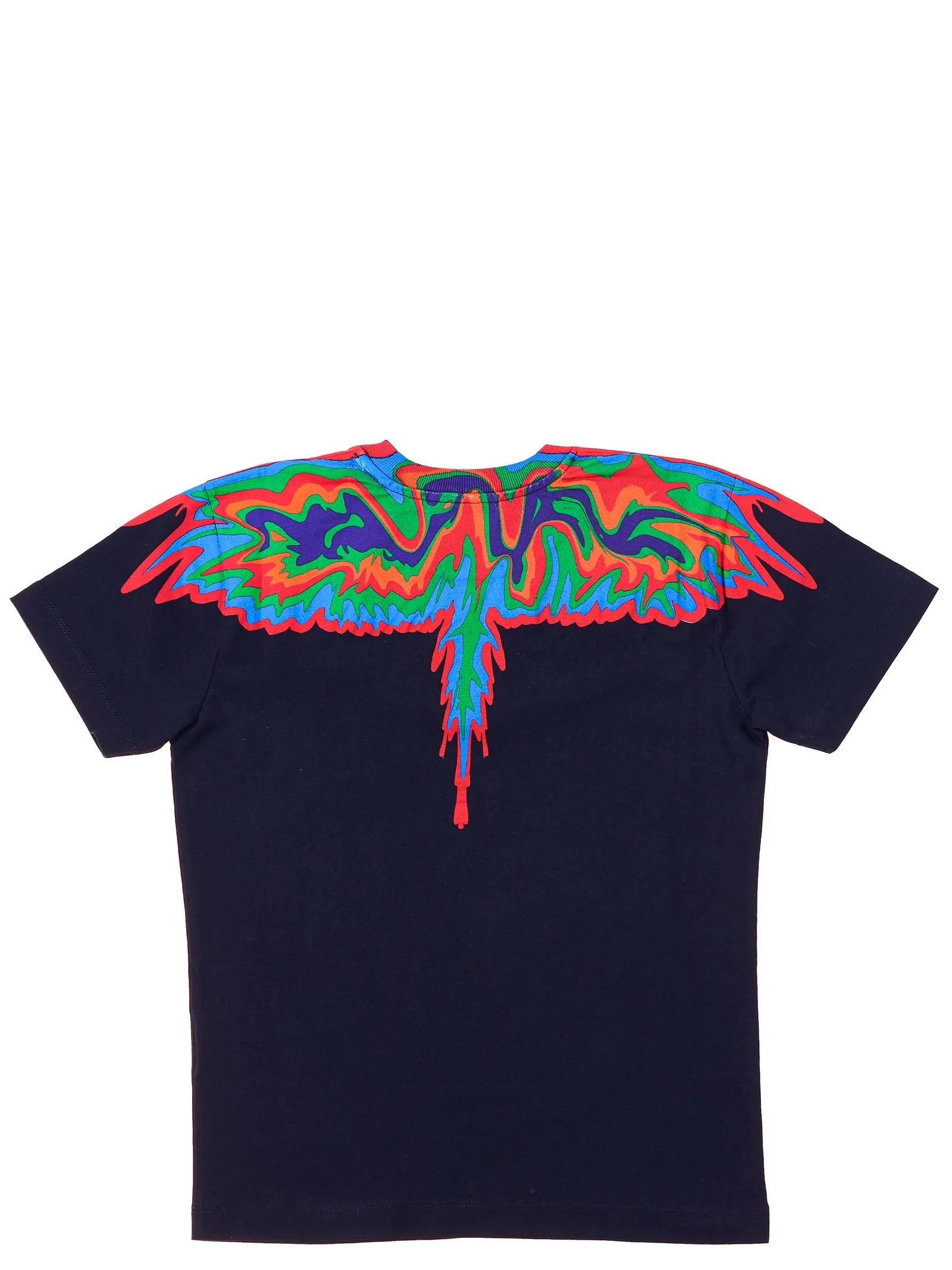 T-shirt nera wings multicolor - Image 2