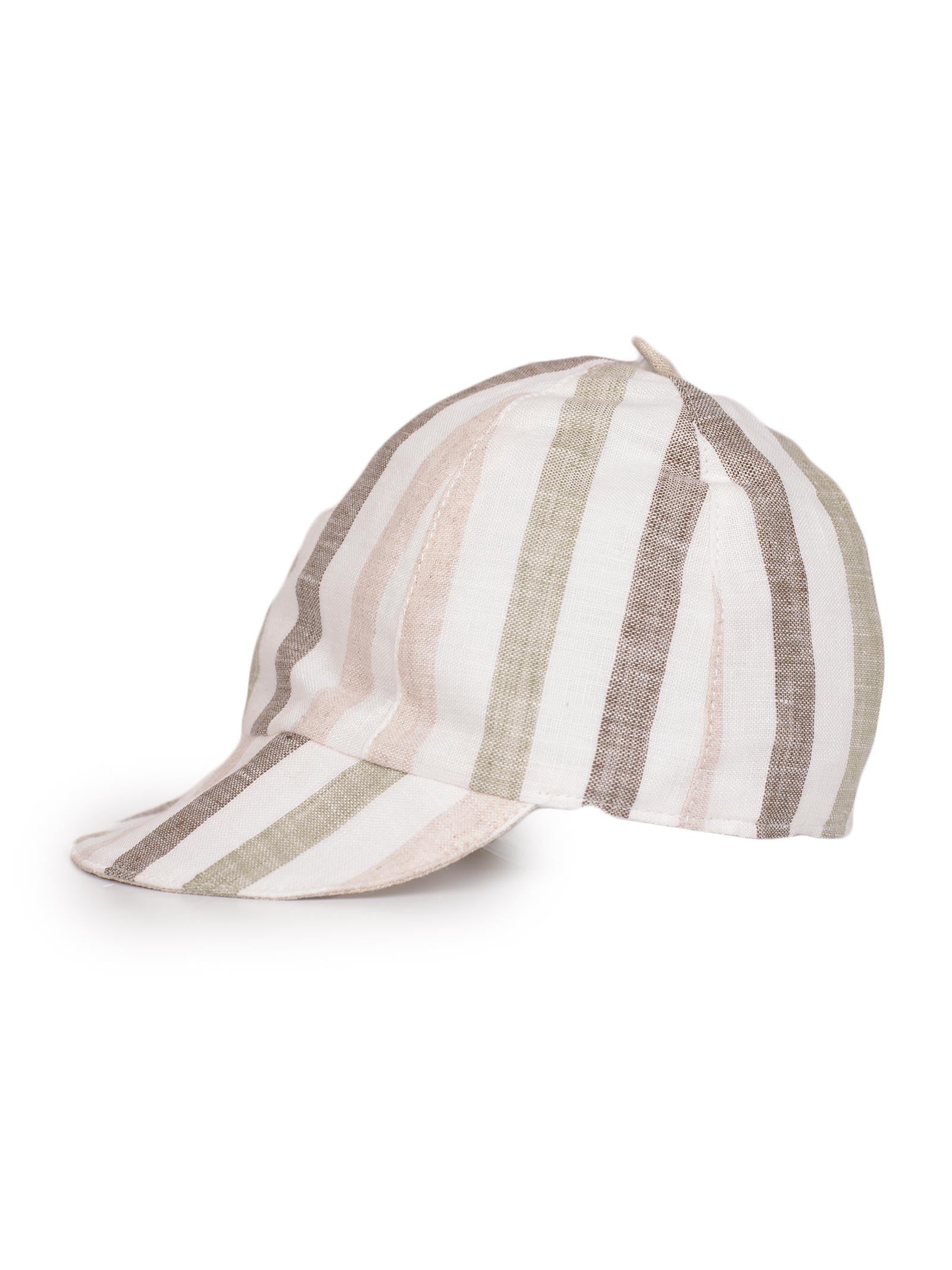Cappello con visiera in misto lino - Image 2