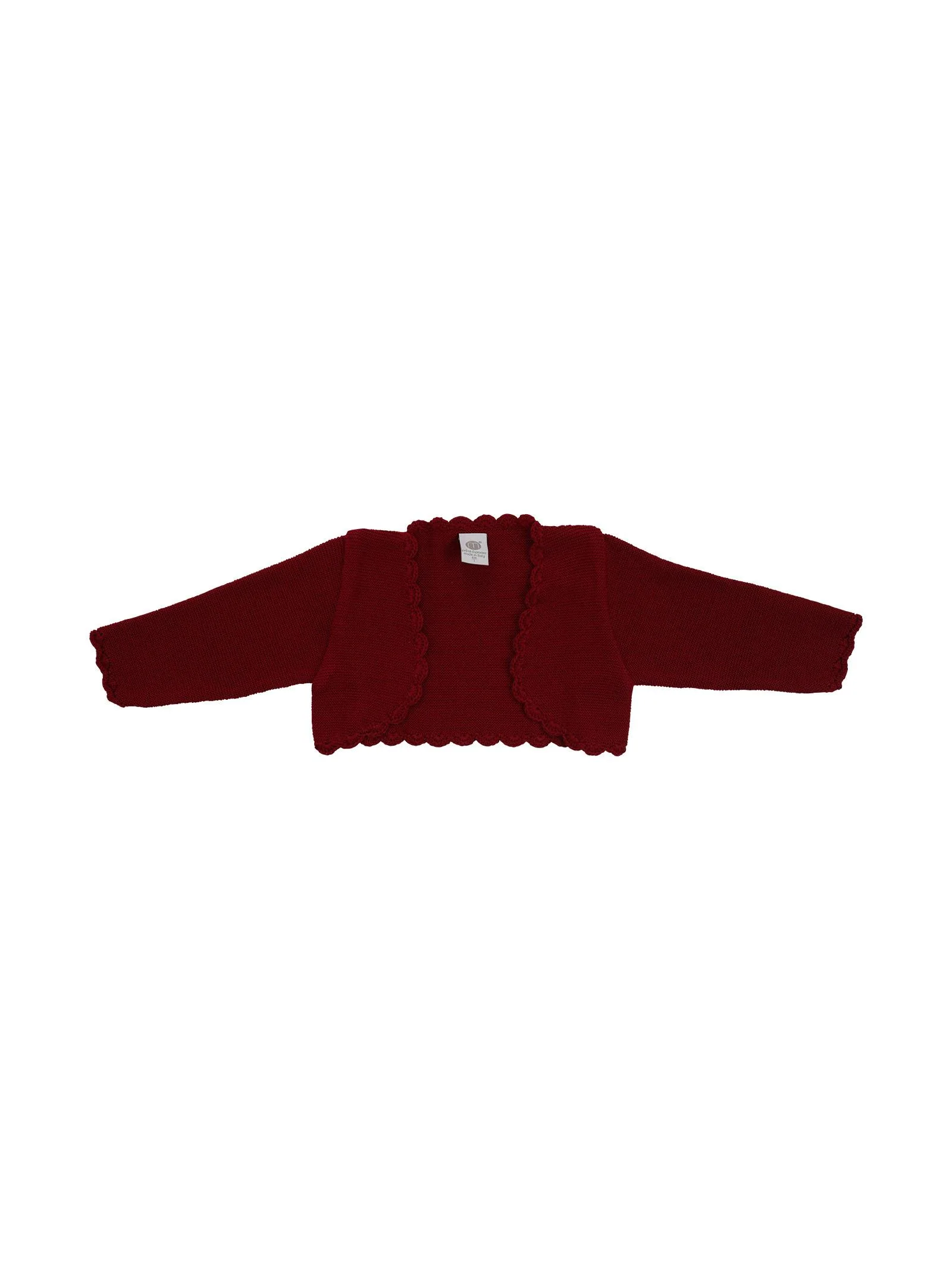 Coprispalle in lana bordeaux
