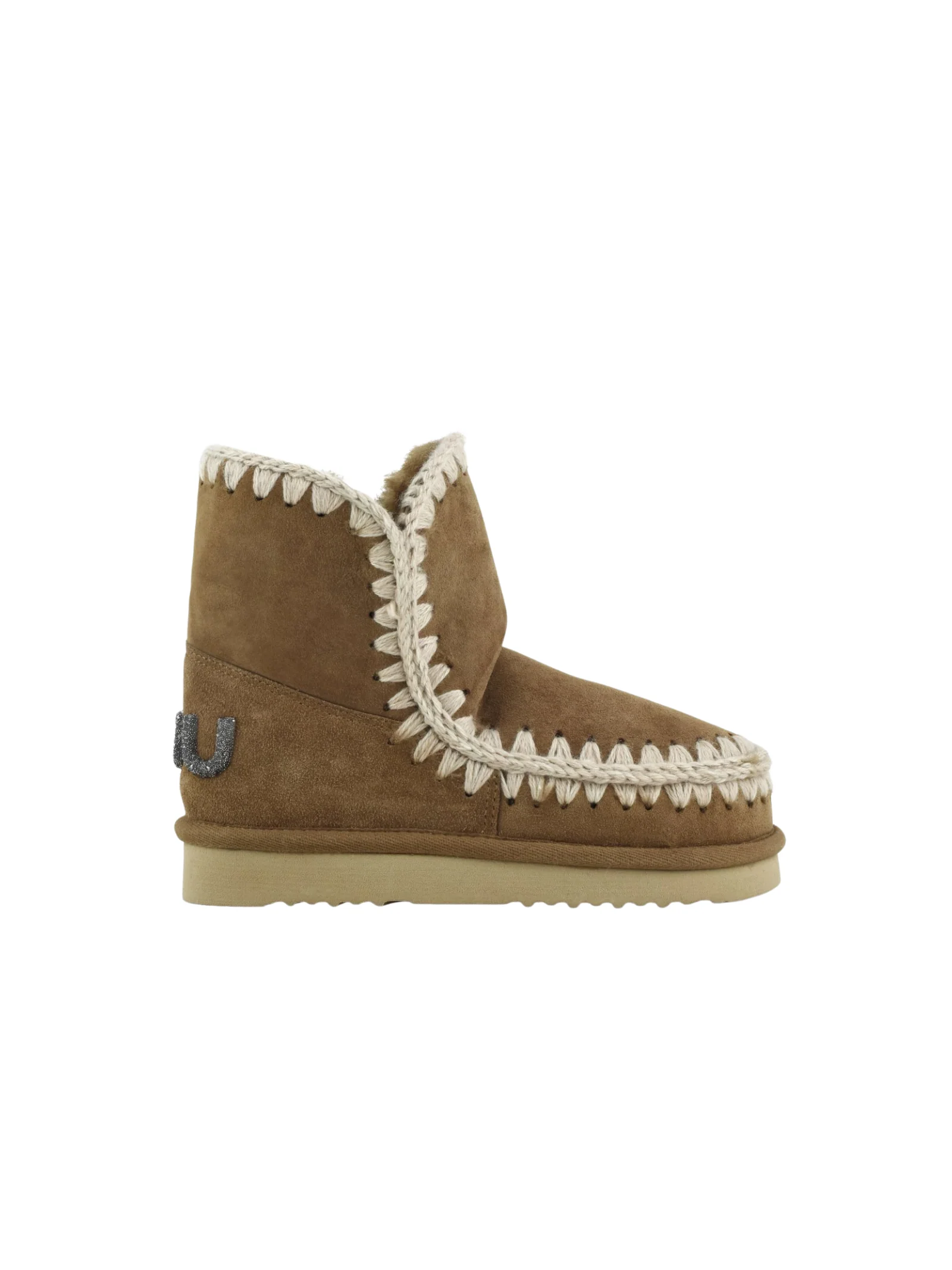 Mou "Eskimo 18 Suede - Glitter Logo" cognac