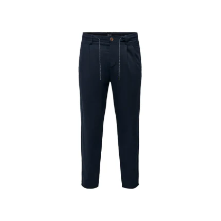 Pantalone in lino Only & Sons blu dark navy