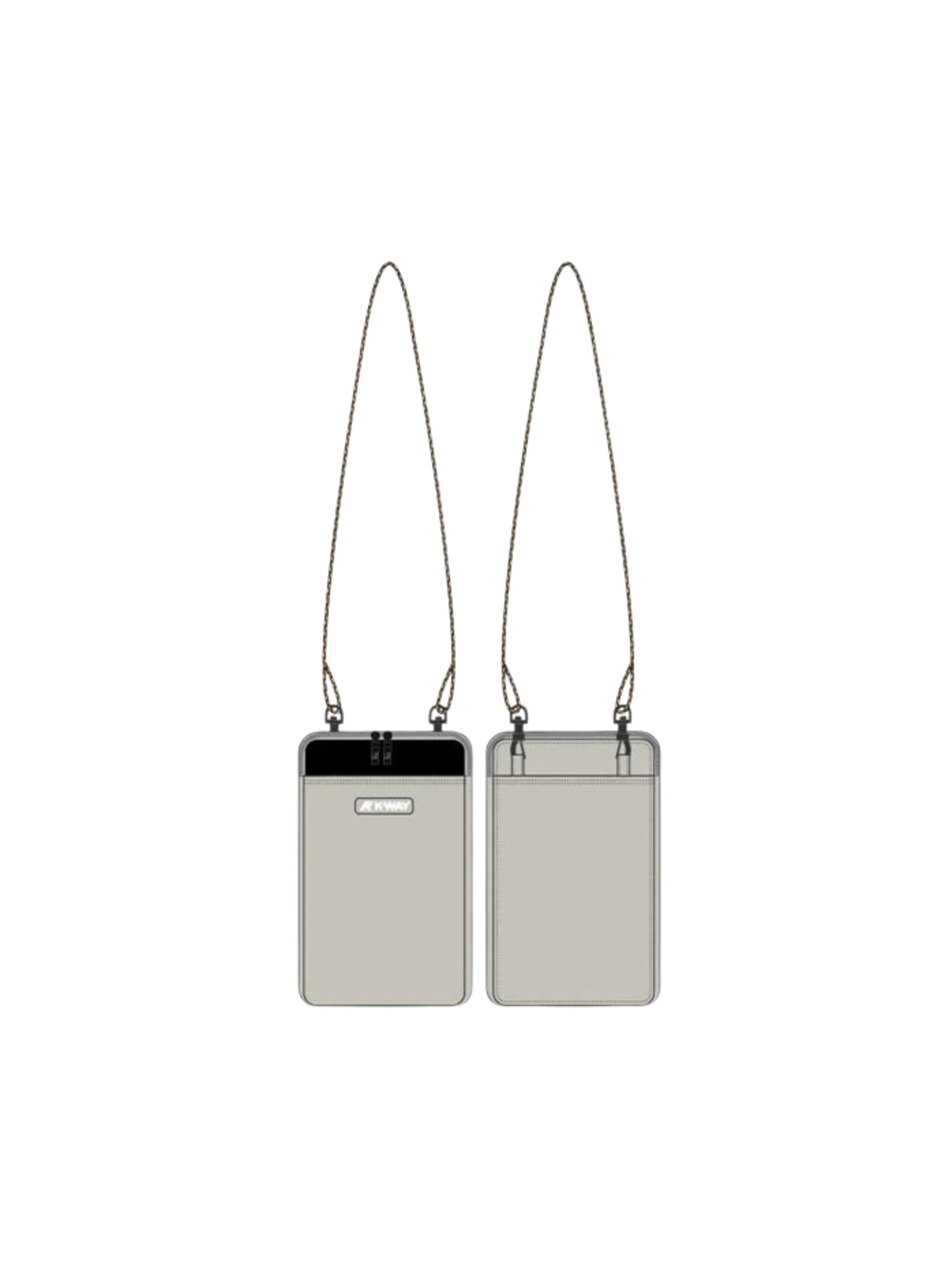 Pochette porta telefono "Vitree" K-Way grigia