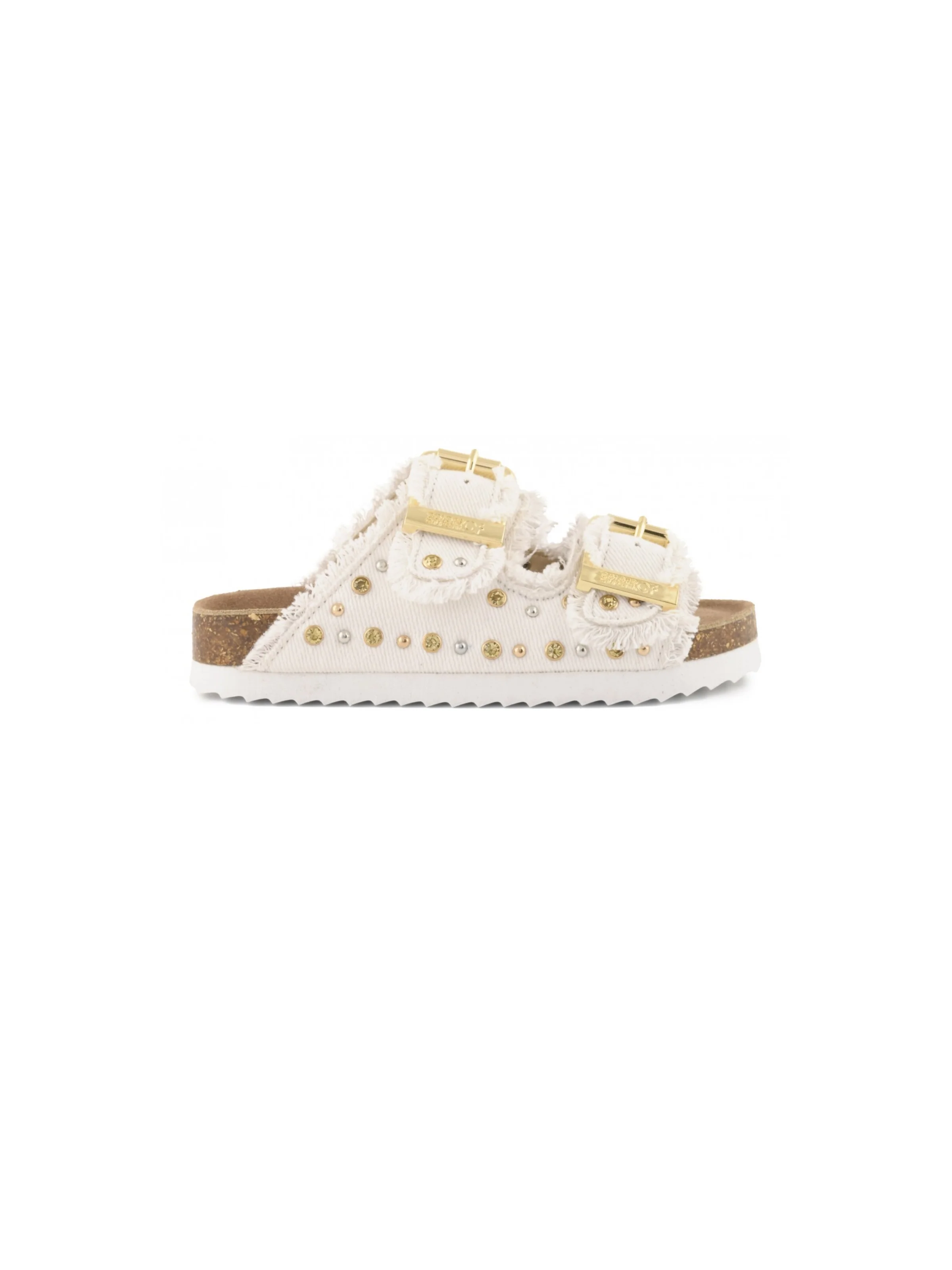 Sandali Colors Of California bianco con strass