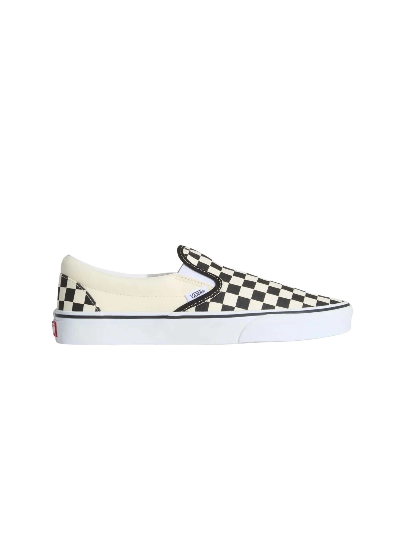 Scarpe Slip on Vans nere e bianche fantasia check