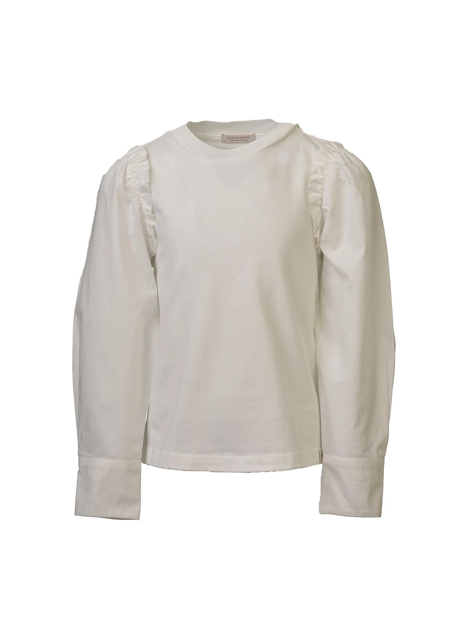 Maglia bianca con ruches