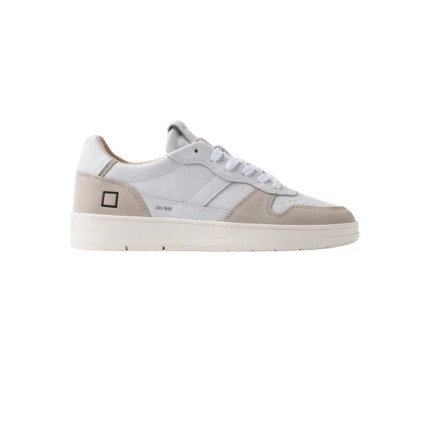 Sneakers "Court 2.0 basic" D.a.t.e. bianche e beige