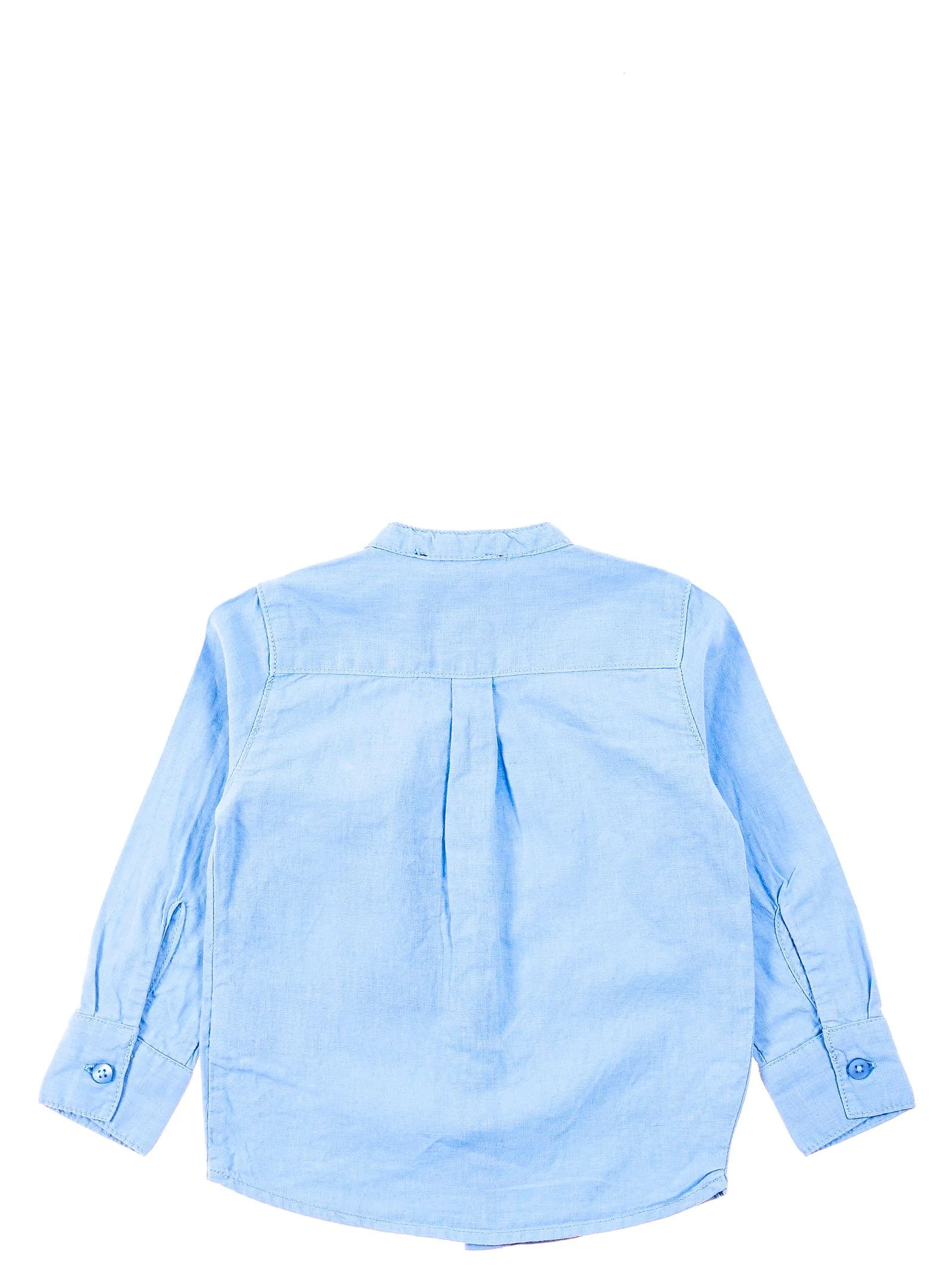 Camicia in lino azzurro - Image 2