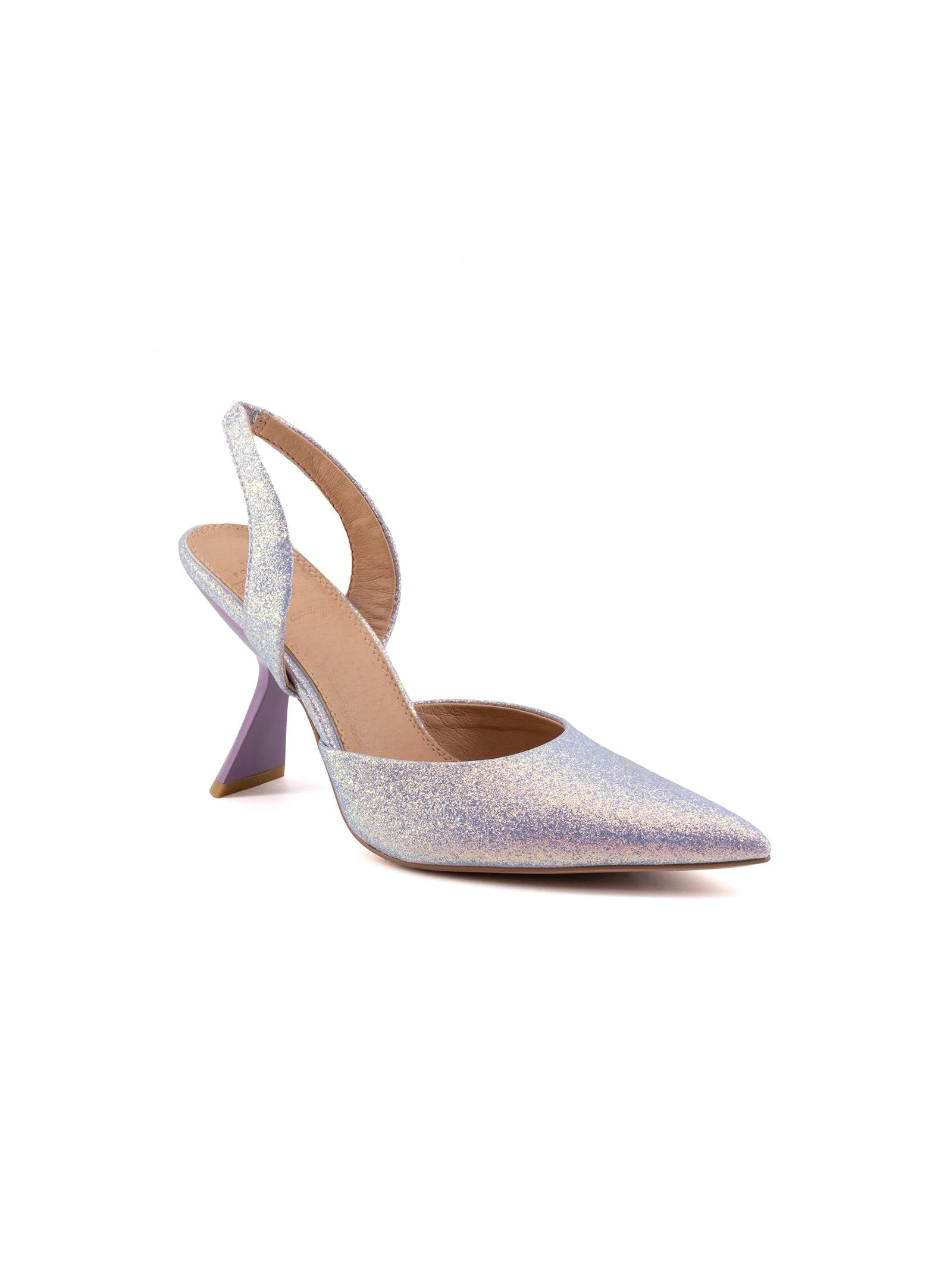 Decolletè Aida glitter lilla