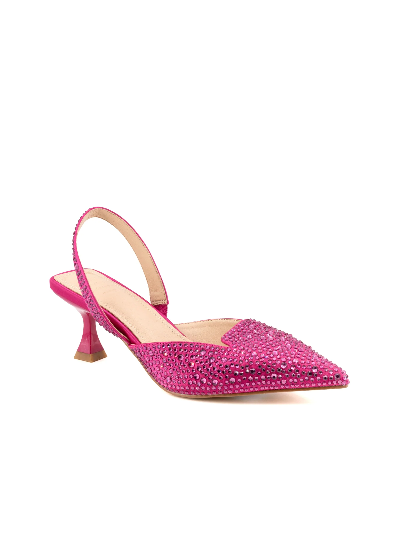 Decolletè Fafnir fucsia rivestito da cristalli